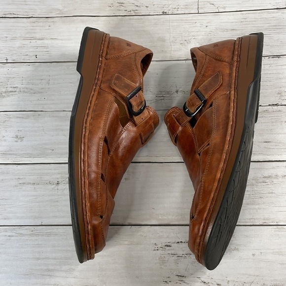 Josef Seibel Whiskey Brown Fisherman Sandals